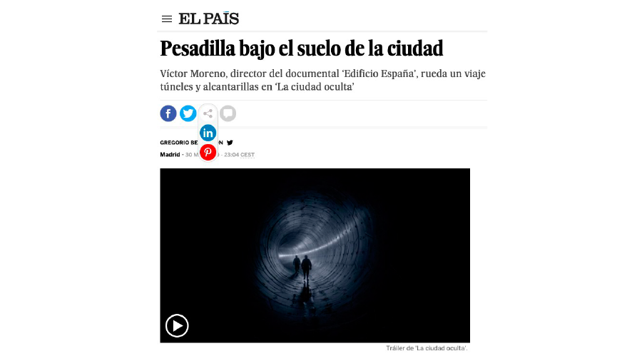 Pesadilla bajo el suelo de la ciudad